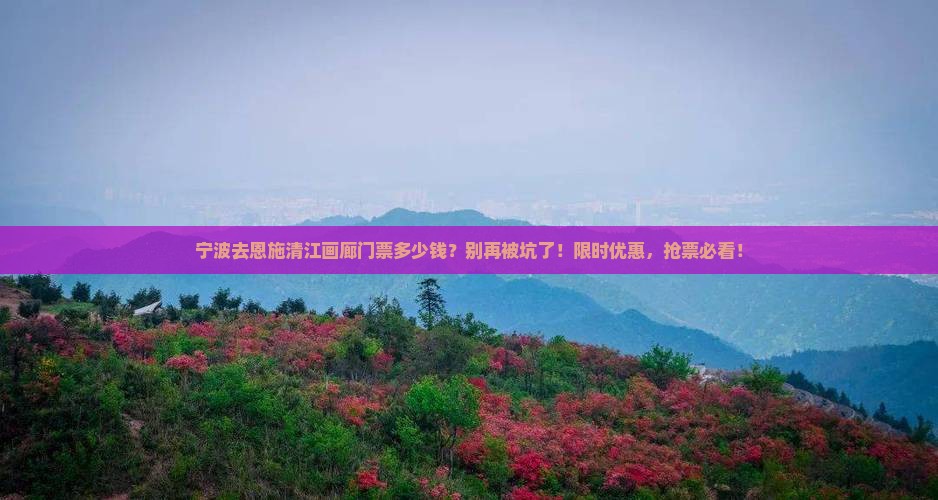 宁波去恩施清江画廊门票