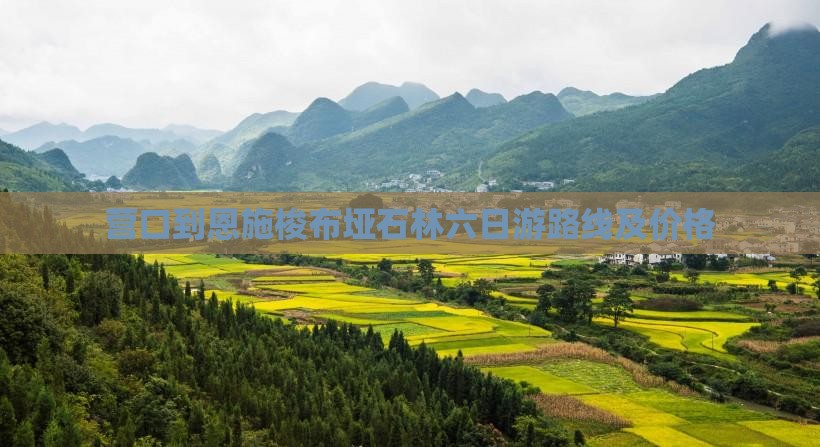 营口到恩施梭布垭石林六日游
