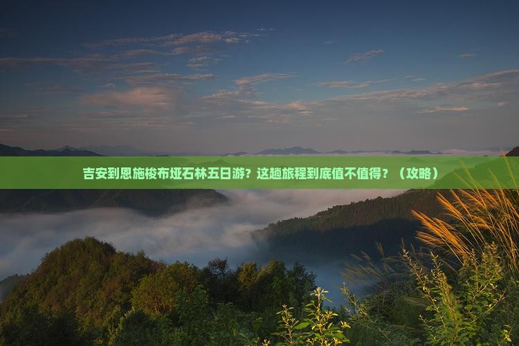 吉安到恩施梭布垭石林五日游