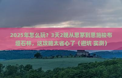思茅到恩施梭布垭石林四日游