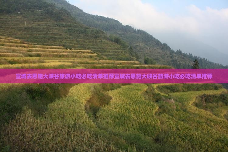 宣城去恩施大峡谷旅游小吃