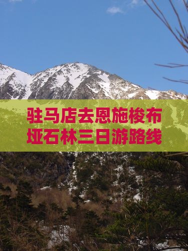 驻马店去恩施梭布垭石林三日游
