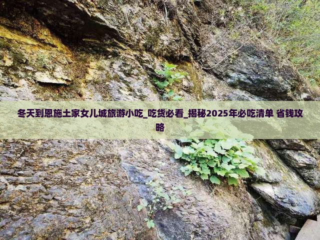 冬天到恩施土家女儿城旅游小吃