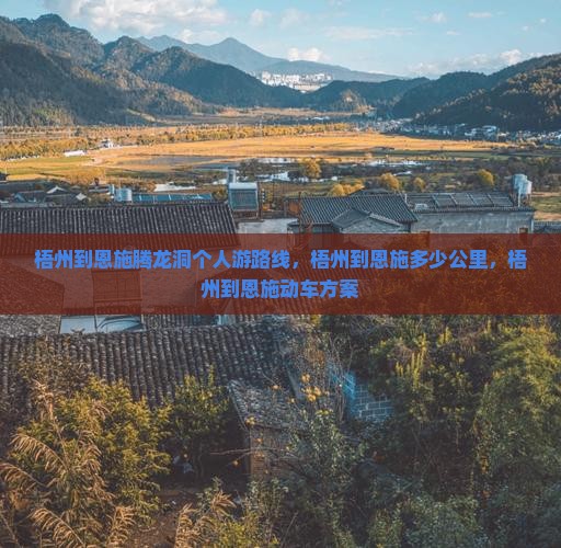 梧州到恩施腾龙洞个人游