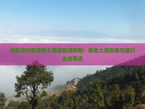 呼和浩特去恩施土司城旅行社
