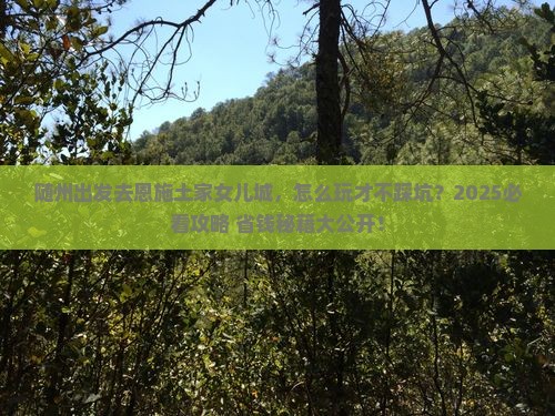 随州去恩施土家女儿城攻略