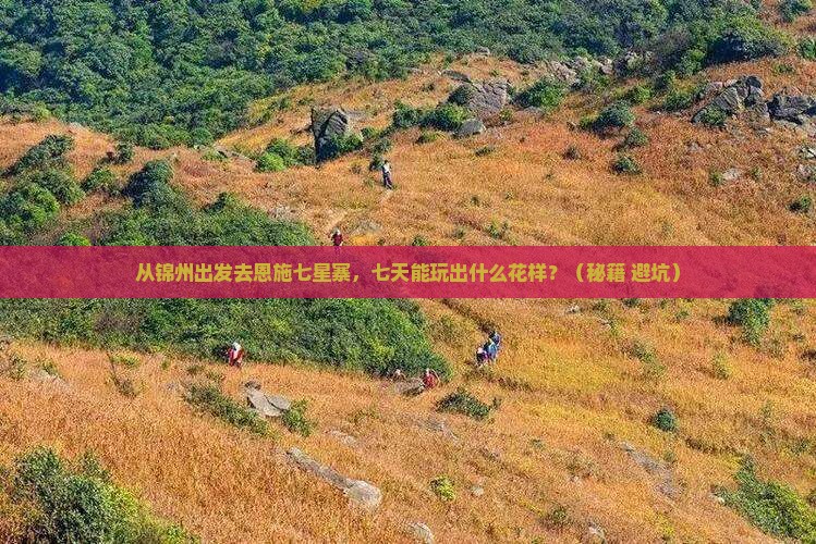 锦州到恩施七星寨七日游