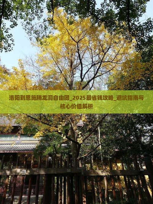 洛阳到恩施腾龙洞自由团