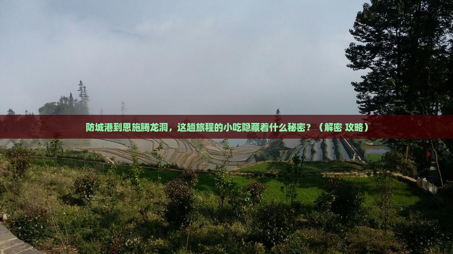 防城港到恩施腾龙洞旅游小吃