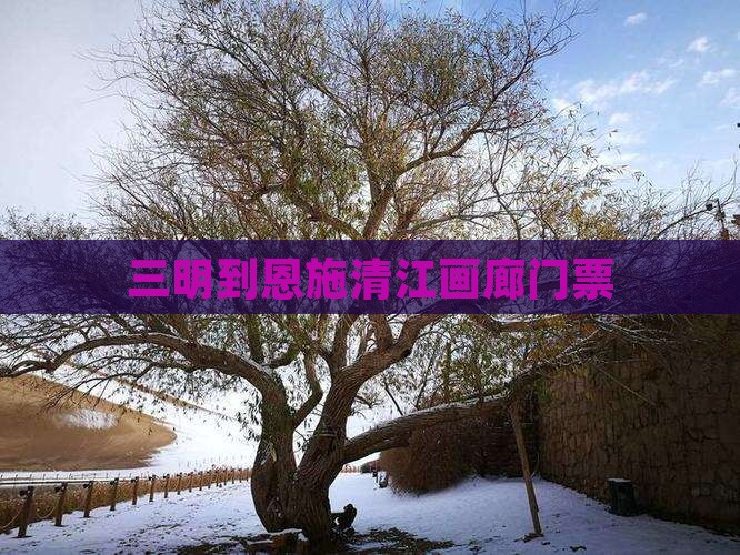 三明到恩施清江画廊门票