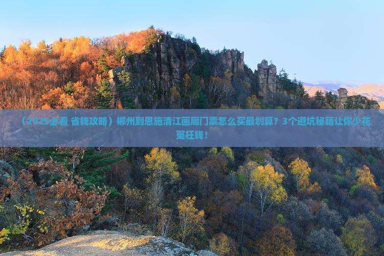 郴州到恩施清江画廊门票