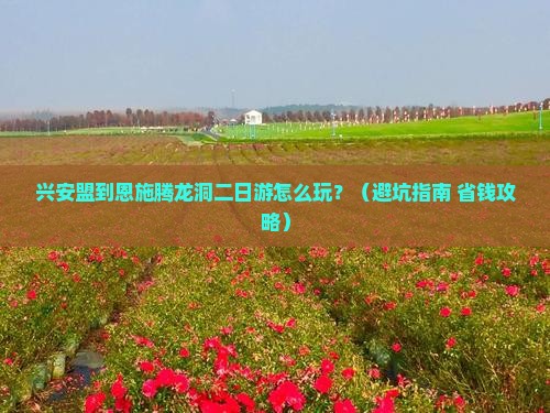 兴安盟到恩施腾龙洞二日游