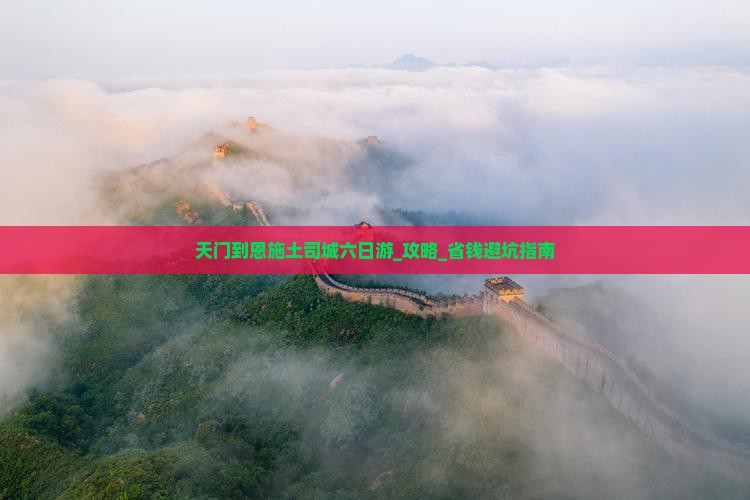 天门到恩施土司城六日游