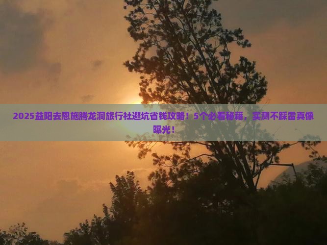 益阳去恩施腾龙洞旅行社