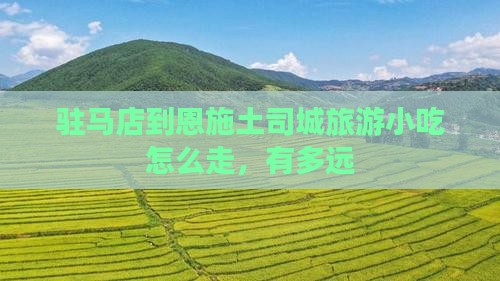 驻马店到恩施土司城旅游小吃