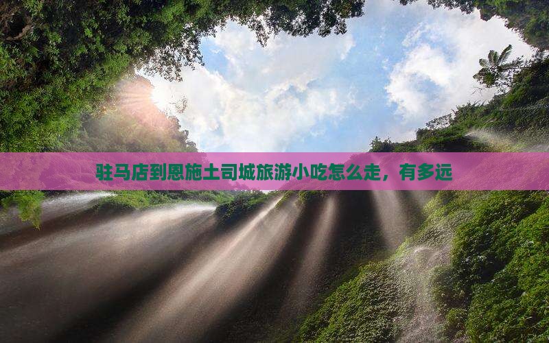 驻马店到恩施土司城旅游小吃