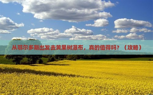 鄂尔多斯去贵州黄果树瀑布景点