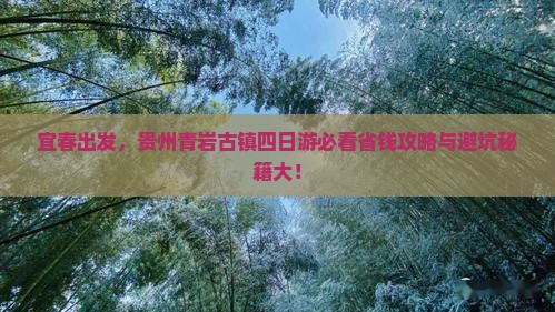 宜春到贵州青岩古镇四日游