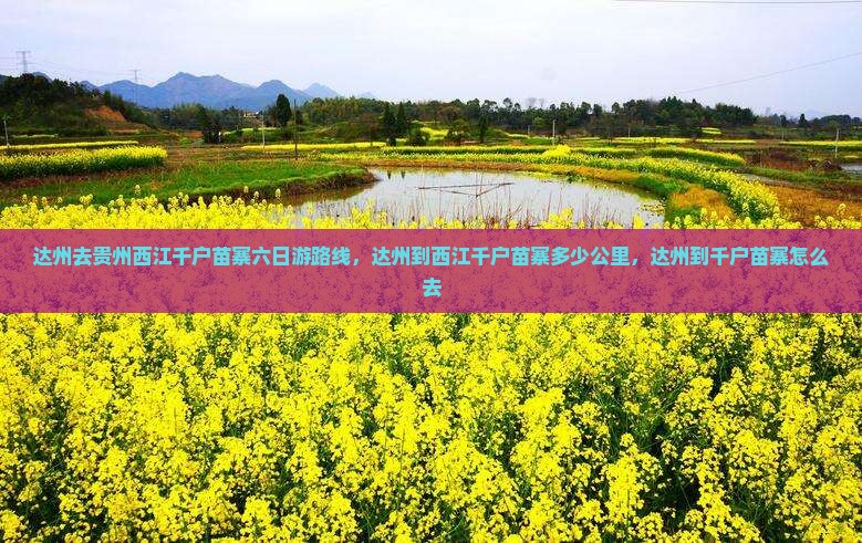 达州去贵州西江千户苗寨六日游
