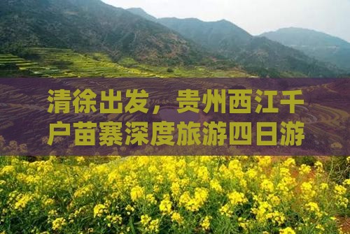 清徐到贵州西江千户苗寨四日游