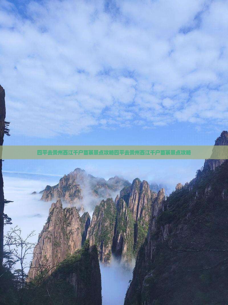 四平去贵州西江千户苗寨景点