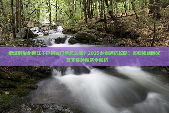 诸城到贵州西江千户苗寨门票