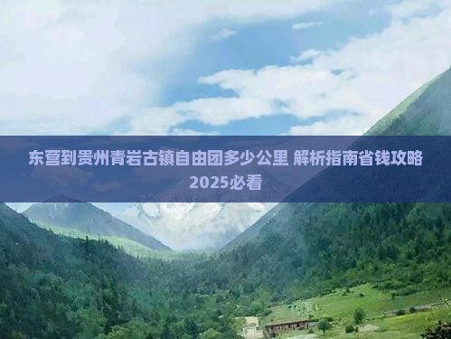 东营到贵州青岩古镇自由团