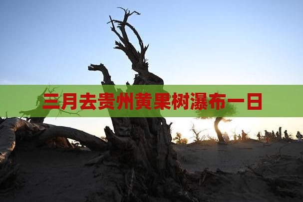 三月去贵州黄果树瀑布一日