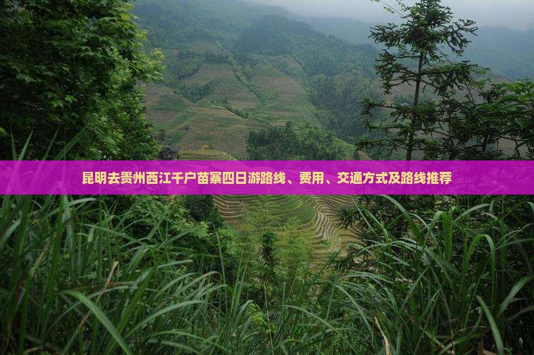 昆明去贵州西江千户苗寨四日游