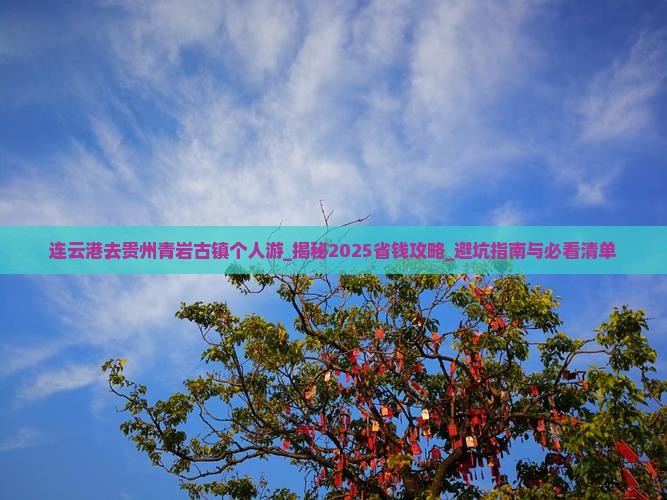 连云港去贵州青岩古镇个人游