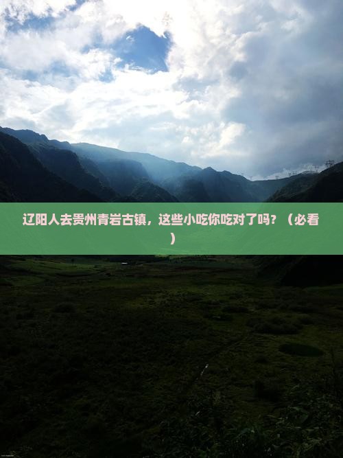 辽阳去贵州青岩古镇旅游小吃