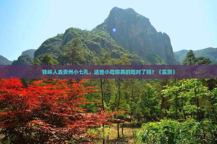 铁岭去贵州小七孔旅游小吃