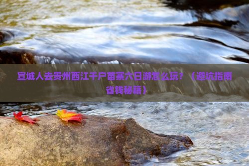 宣城去贵州西江千户苗寨六日游