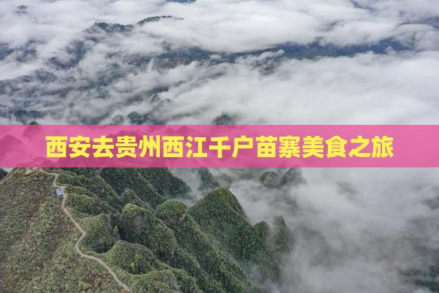 西安去贵州西江千户苗寨旅游小吃