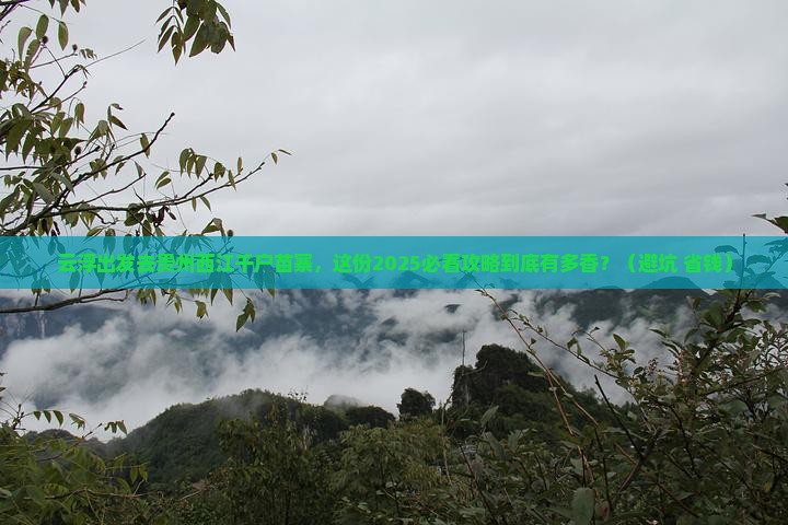 云浮到贵州西江千户苗寨团体旅游