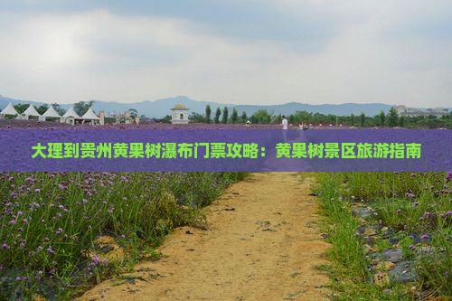 大理到贵州黄果树瀑布门票