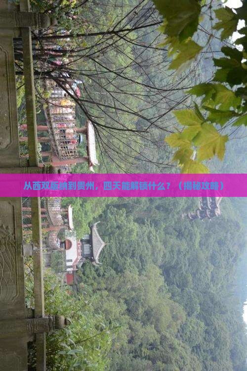 西双版纳去贵州四日游 西双版纳去贵州四日游