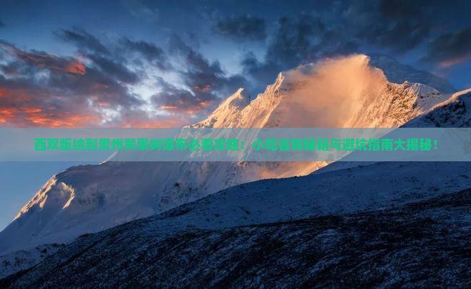 西双版纳去贵州黄果树瀑布旅游小吃