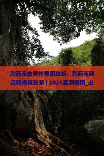 黔西南去贵州贵阳攻略