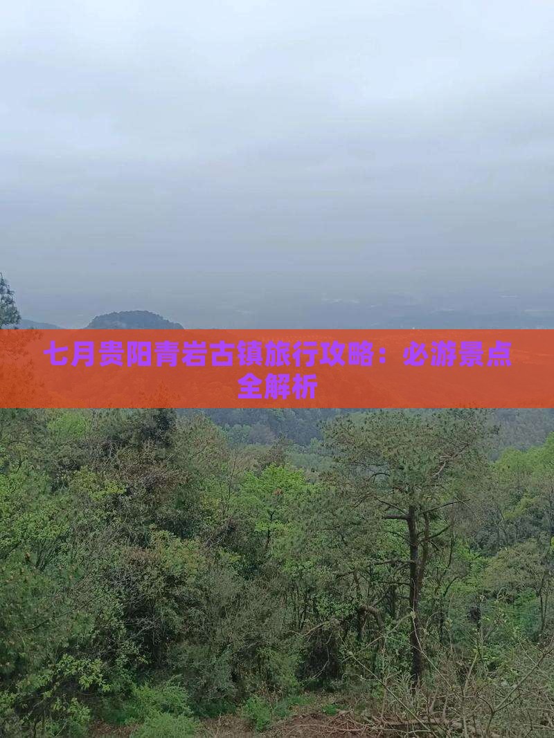 七月到贵州青岩古镇一日