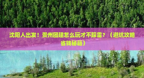 沈阳去贵州团体旅游