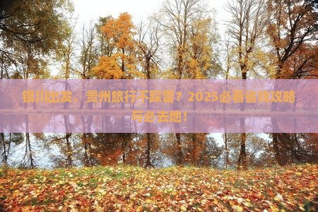 银川去贵州必去地