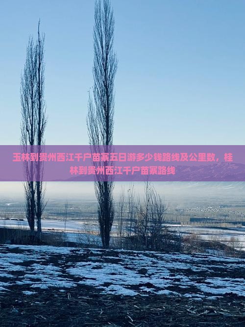 玉林到贵州西江千户苗寨五日游