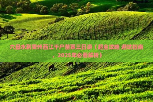 六盘水到贵州西江千户苗寨三日游