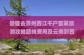 楚雄去贵州西江千户苗寨旅游