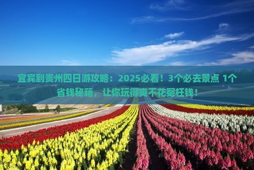 宜宾到贵州四日游