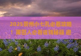 莆田去贵州小七孔旅行社