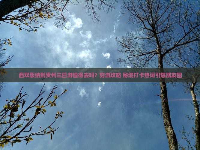 西双版纳到贵州三日游