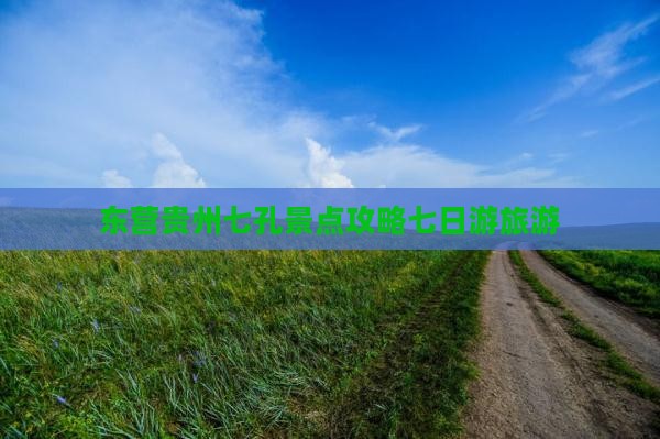 东营去贵州小七孔七日游