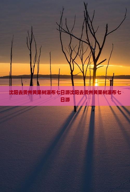 沈阳去贵州黄果树瀑布七日游